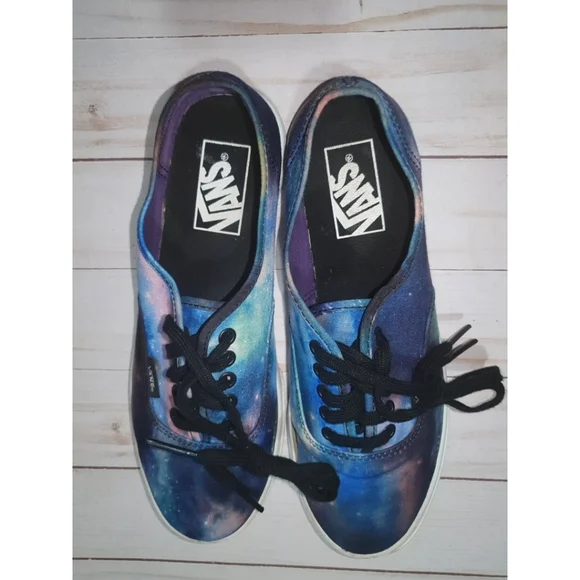 Authentic Galaxy Vans, Women's 7.5, Blue Purple Black - Picture 11 of 11